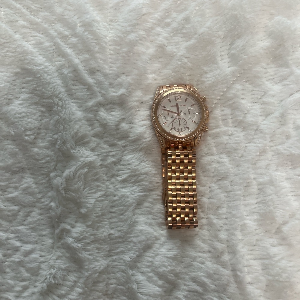 Michael Kors Rose Gold Chronograph Watch - Picture 2 of 4
